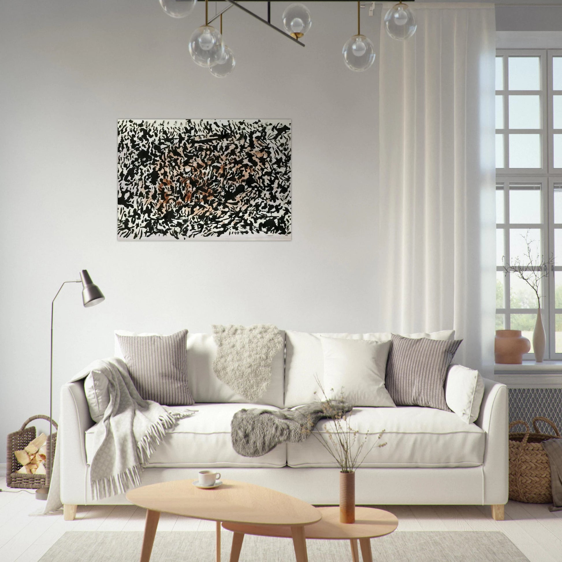 UNTITLED 1979 - Henri Michaux Brushed Aluminum Print - 70x100 cm / 28x40 inches | Henri Michaux Aluminum Print | Henri Michaux Prints