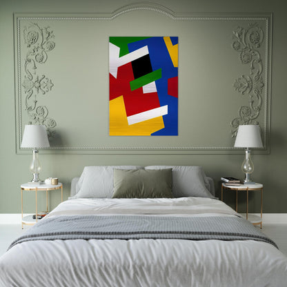 Strates solaires - Fernand Leduc Brushed Aluminum Print - 70x100 cm / 28x40 inches | Fernand Leduc Aluminum Print | Fernand Leduc Prints