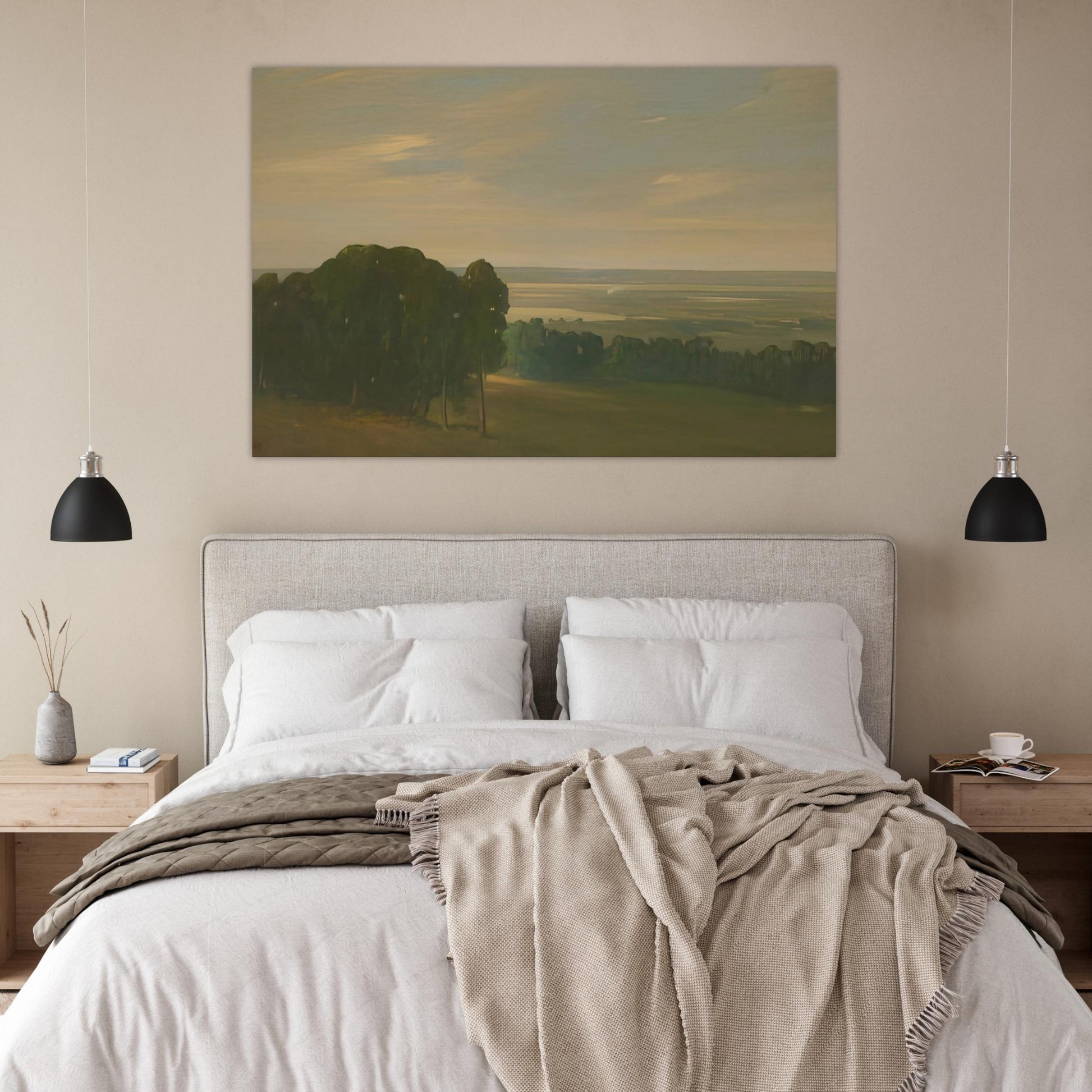 Eucalyptus Grove in a Vast Landscape - Tonalism - Xavier Martinez Art Prints - 100x150 cm / 40x60″ inches | Xavier Martinez Poster | Xavier Martinez Prints