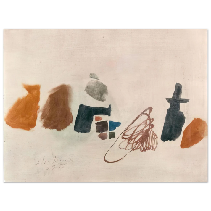 Julius Bissier - 3.9.56 II - 1956  75x100 cm / 30x40inches Fine Art Poster