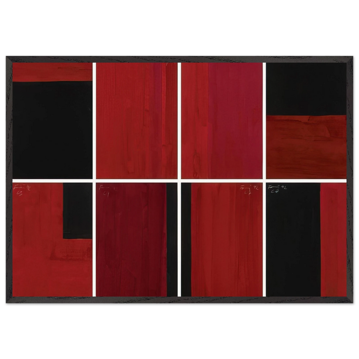 Untitled in 8 Parts - 1992 - Gunther Forg 70x100 cm / 28x40 inches Framed Art Print – Black Wooden Frame