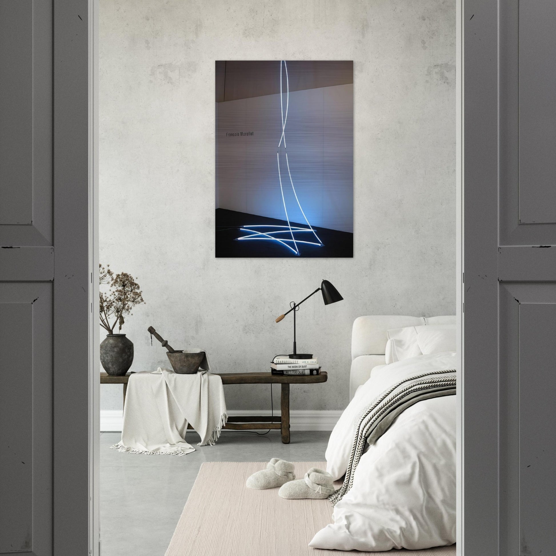 Lamentable Despicable - 2008 - Francois Morellet Brushed Aluminum Print - 70x100 cm / 28x40 inches | Francois Morellet Aluminum Print | Francois Morellet Prints