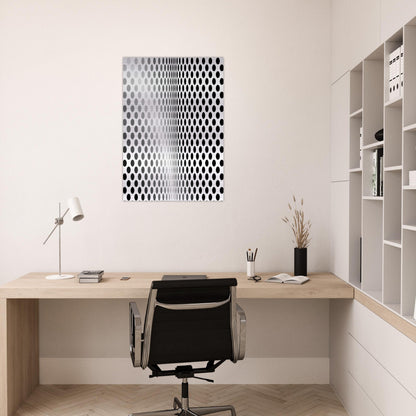 LOSS 1964 - Bridget Riley Brushed Aluminum Print - 70x100 cm / 28x40 inches | Bridget Riley Aluminum Print | Bridget Riley Prints
