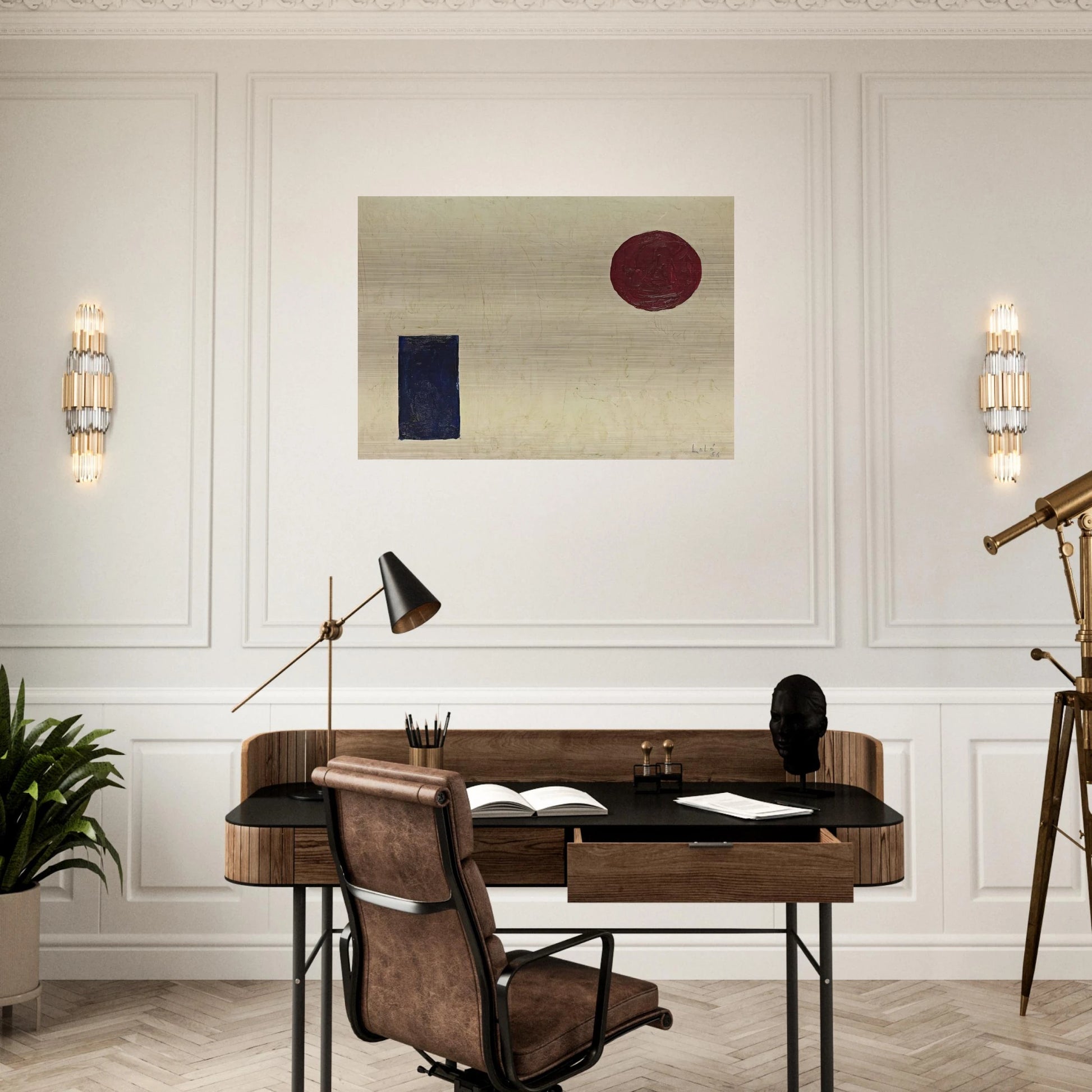 Edmondson #1 - 1956 1 - Lolo Soldevilla Brushed Aluminum Print - 70x100 cm / 28x40 inches | Lolo Soldevilla Aluminum Print | Lolo Soldevilla Prints