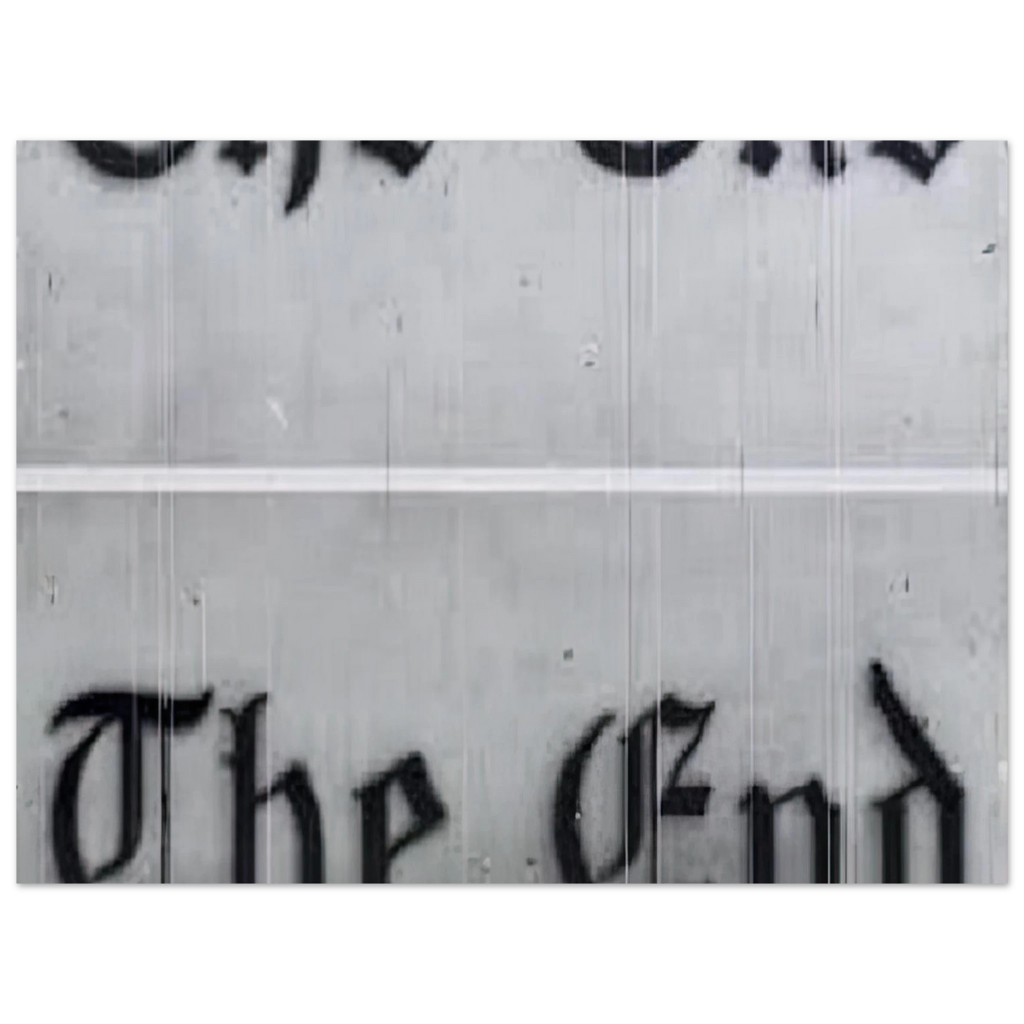 Edward Ruscha - THE END 1991  75x100 cm / 30x40inches Fine Art Poster