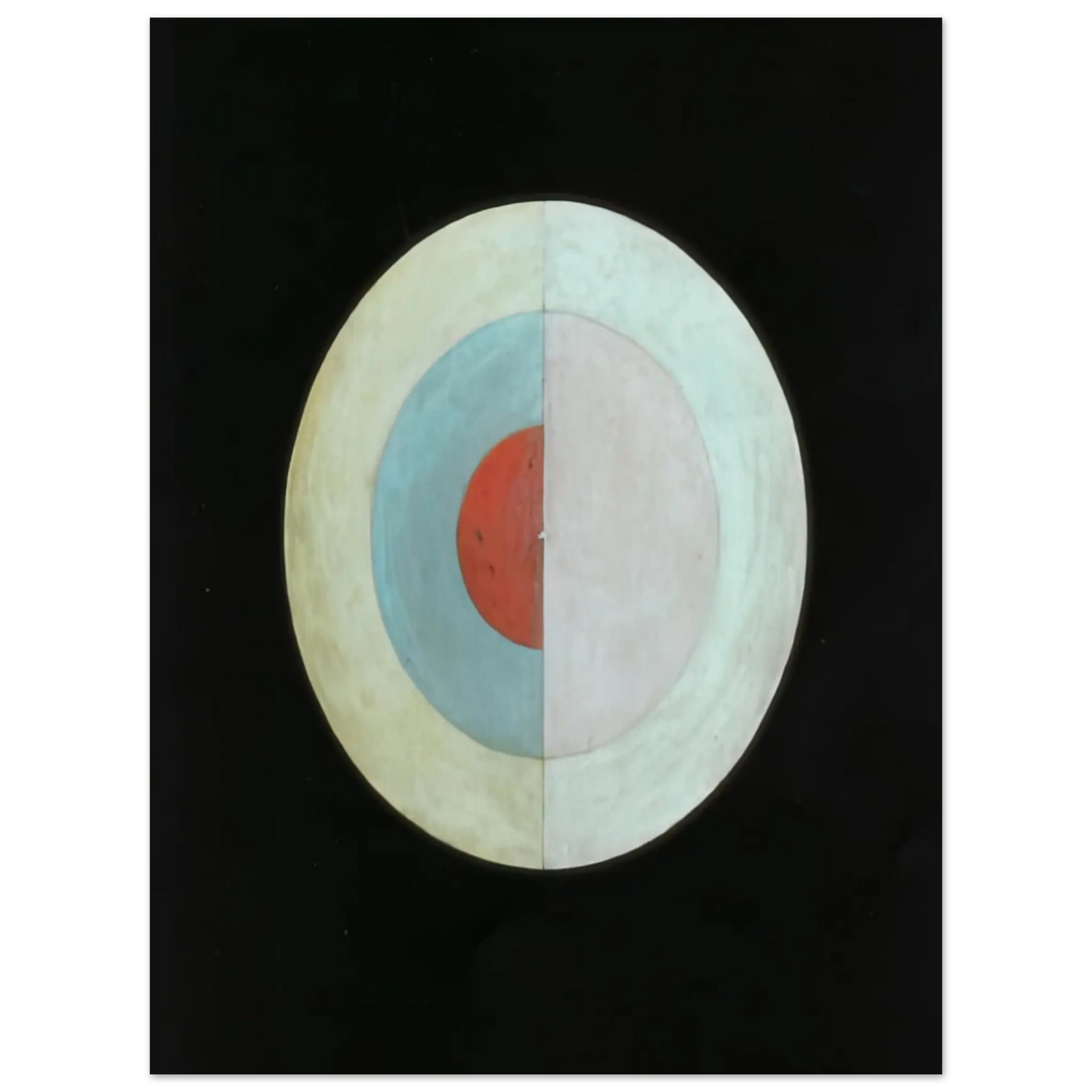 Hilma af Klint - THE SWAN NO 16 1915 Wall art - 20x25 cm / 8x10 Inches - Premium Wooden Framed Poster With Fine Art Paper - Wood frame