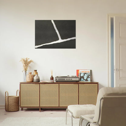 Krijtlijnen HV - 1977 - Ralston Crawford Brushed Aluminum Print - 70x100 cm / 28x40 inches | Ralston Crawford Aluminum Print | Ralston Crawford Prints