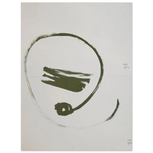 Dieter Roth - Brush Action - 1977  75x100 cm / 30x40inches Fine Art Poster