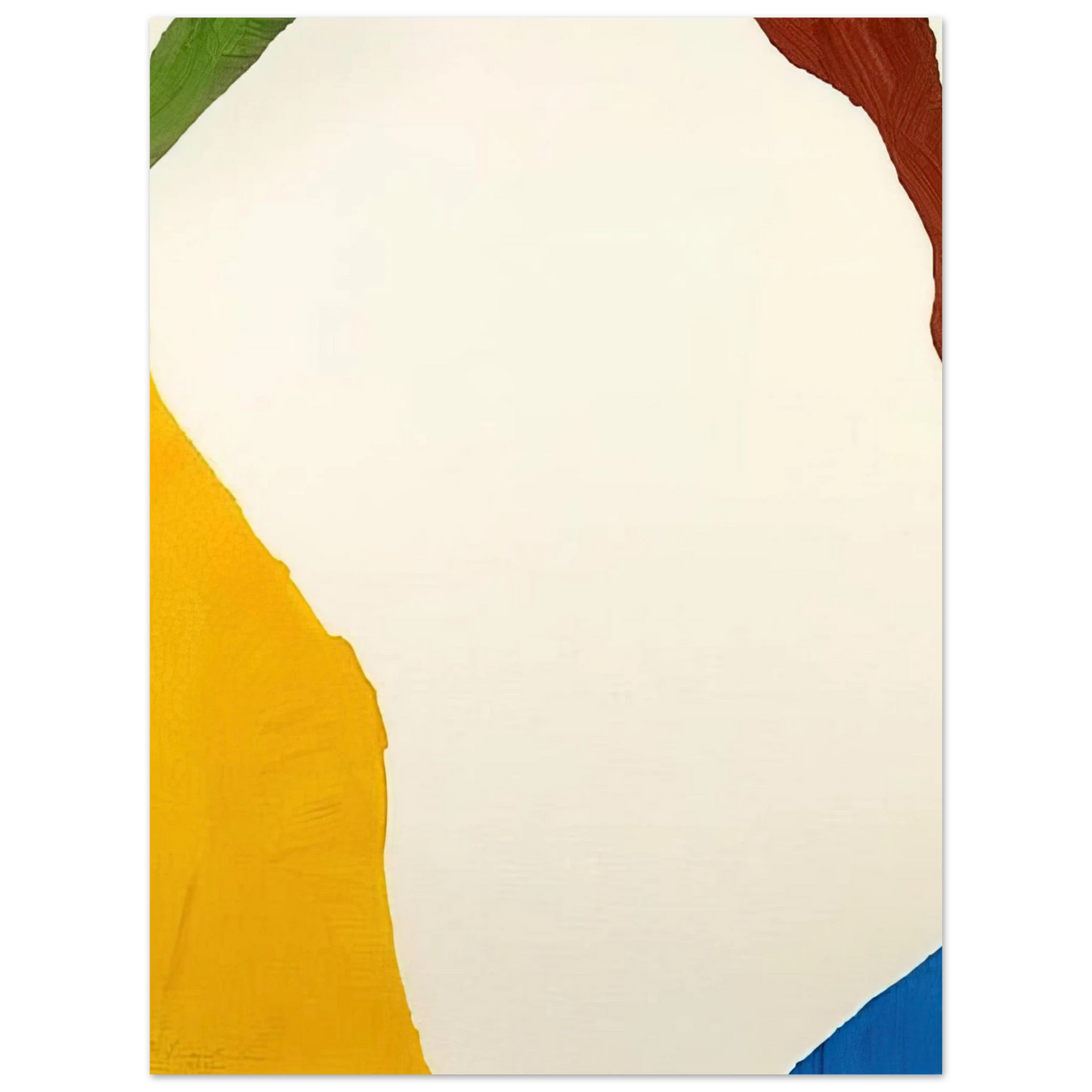 Helen Frankenthaler - Wind Directions - 1970 Wall art - 21x29.7 cm / 8x12" - Premium Wooden Framed Poster With Fine Art Paper-canvas - Black frame