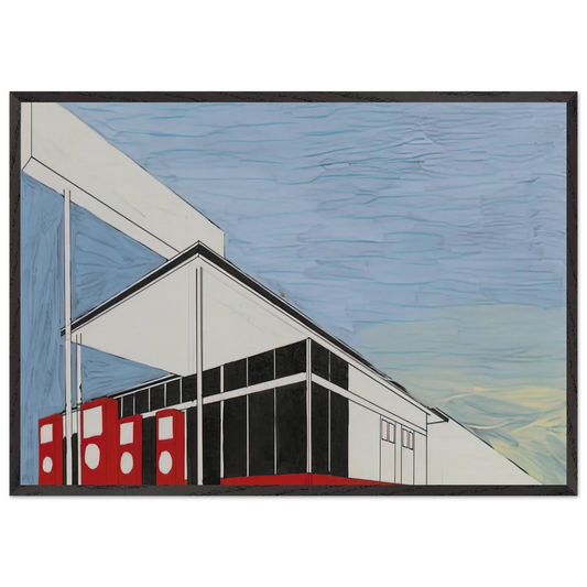 STANDARD STUDY 3 1963 - Edward Ruscha 70x100 cm / 28x40 inches Framed Art Print – Black Wooden Frame