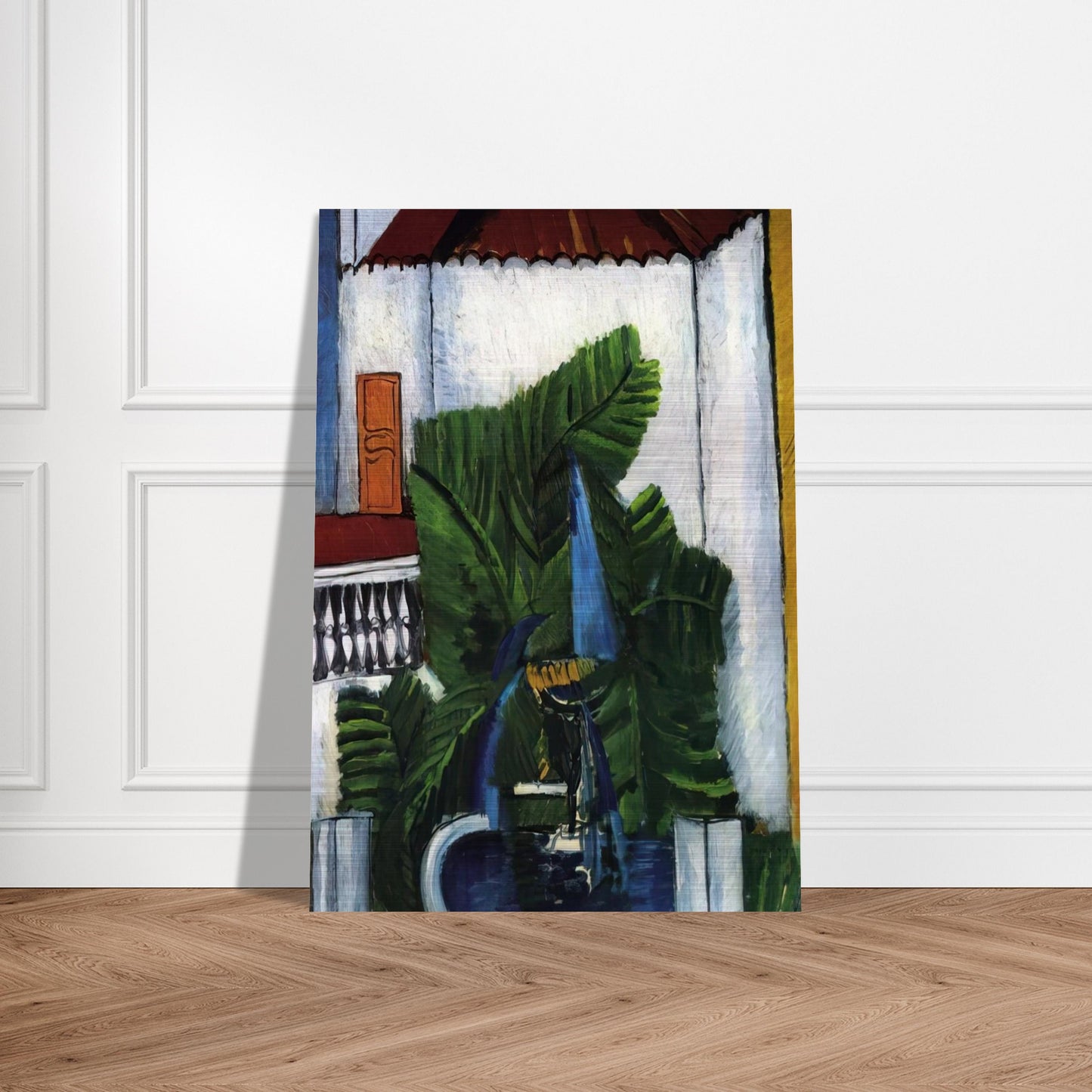 FOUNTAIN IN AVIGNON 1913 - Raoul Dufy Brushed Aluminum Print - 70x100 cm / 28x40 inches | Raoul Dufy Aluminum Print | Raoul Dufy Prints