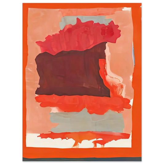 Helen Frankenthaler - Cape Orange, 1964- Wall Art - 21x29.7 cm / 8x12" - Fine Art Poster-canvas - -