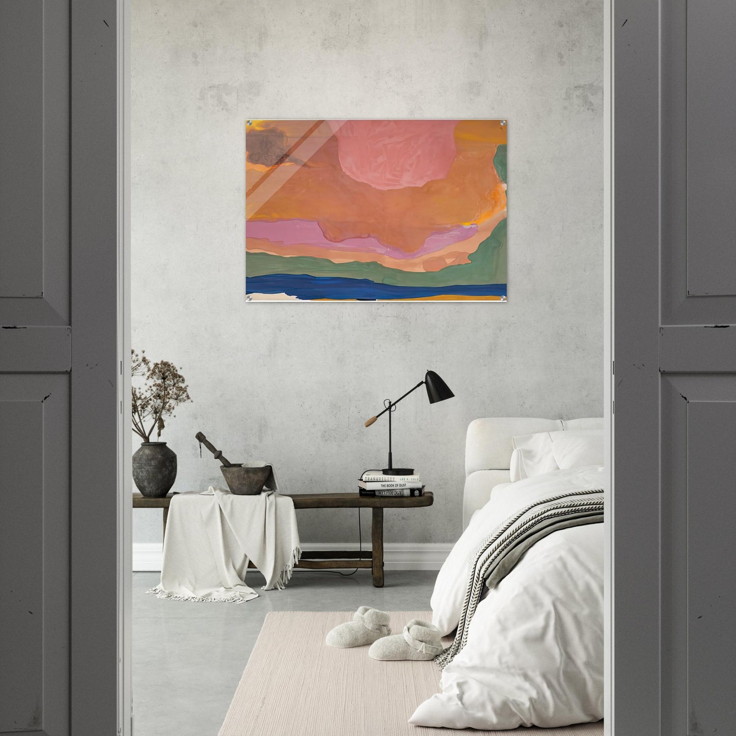 Flood, 1967- - Helen Frankenthaler Acrylic Print - 70x100 cm / 28x40″ inches