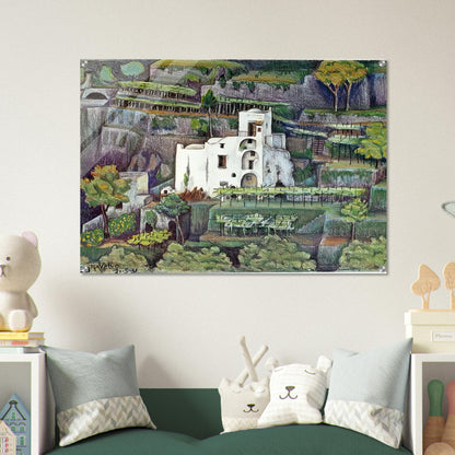 FARMHOUSE RAVELLO COLOUR - MC Escher Acrylic Print - 70x100 cm / 28x40″ inches | Maurits Cornelis Escher Prints