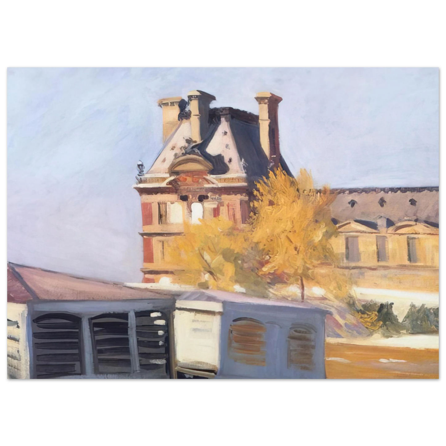 Edward Hopper - Le Pavillon de Flore Fine Art Poster