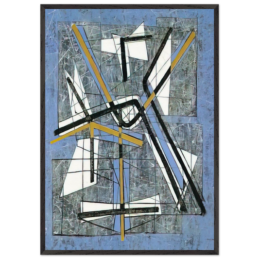 Animals and Minerals - 1952 - Jimmy Ernst 70x100 cm / 28x40 inches Framed Art Print – Black Wooden Frame