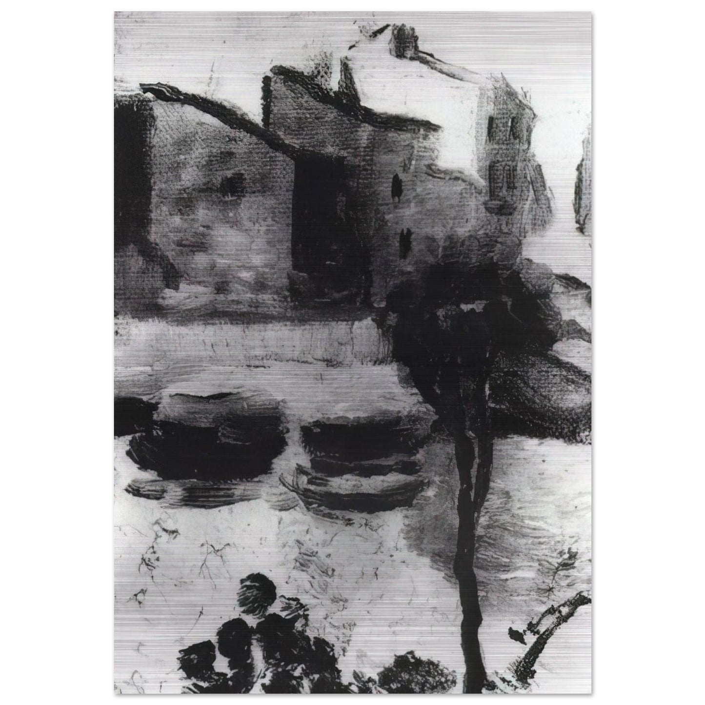 LLANE BEACH CADAQUES - Salvador Dali Brushed Aluminum Print - 70x100 cm / 28x40 inches | Salvador Dali Aluminum Print | Salvador Dali Prints