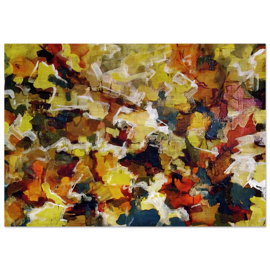 ABSTRACT EXPRESSIONIST AUTUMN SKY 1953 - Audrey Flack Brushed Aluminum Print - 70x100 cm / 28x40 inches | Audrey Flack Aluminum Print | Audrey Flack Prints