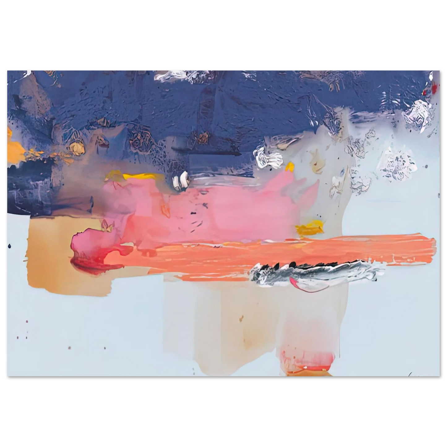 Helen Frankenthaler - Western Roadmap, 1991- Wall Art - 30x40 cm / 12x16 inches - Fine Art Poster-canvas - -