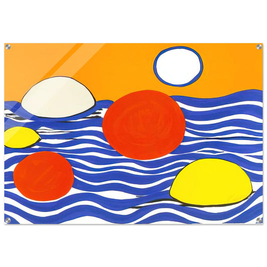 WAVES 1973 - Alexander Calder Acrylic Print - 70x100 cm / 28x40″ inches