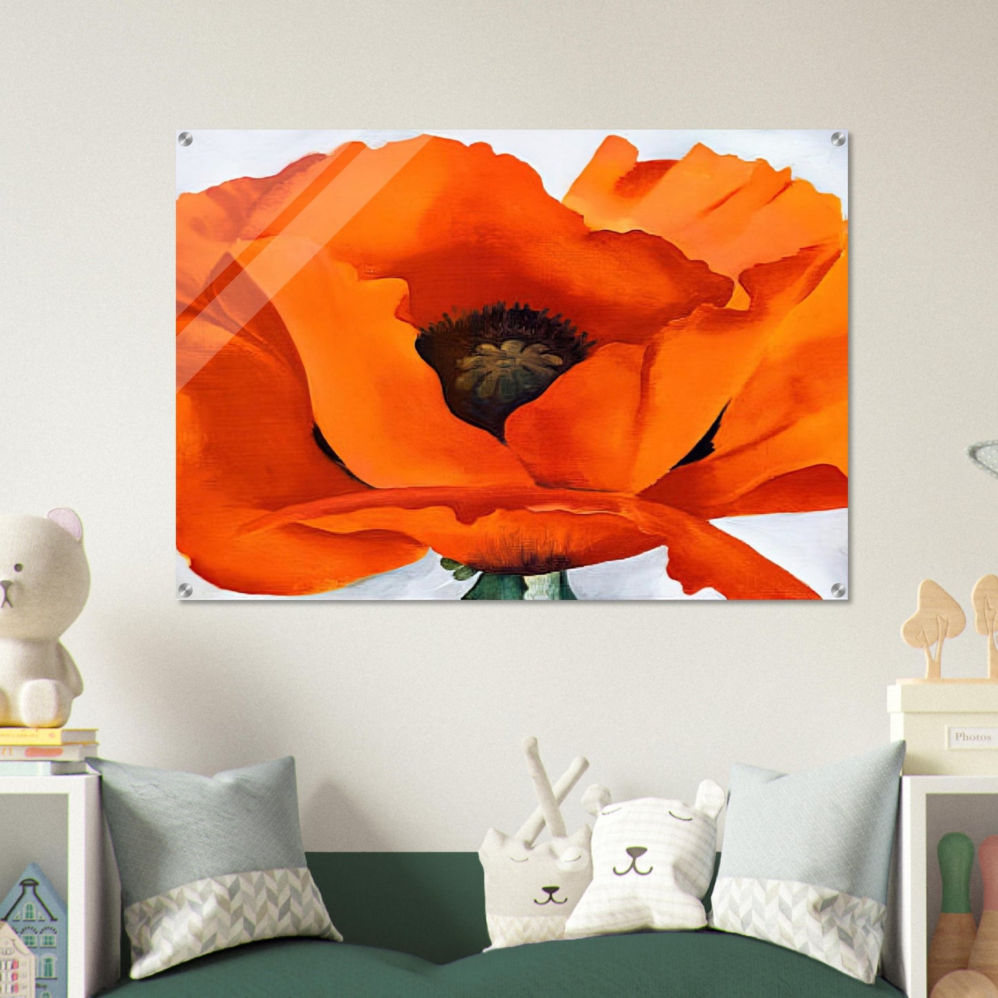 Red Poppy - Georgia O'Keeffe Acrylic Print - 70x100 cm / 28x40″ inches