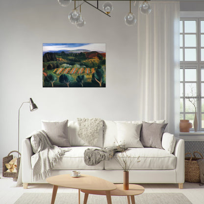 PROVENCE LANDSCAPE 1918 - Moise Kisling Brushed Aluminum Print - 70x100 cm / 28x40 inches | Moise Kisling Aluminum Print | Moise Kisling Prints
