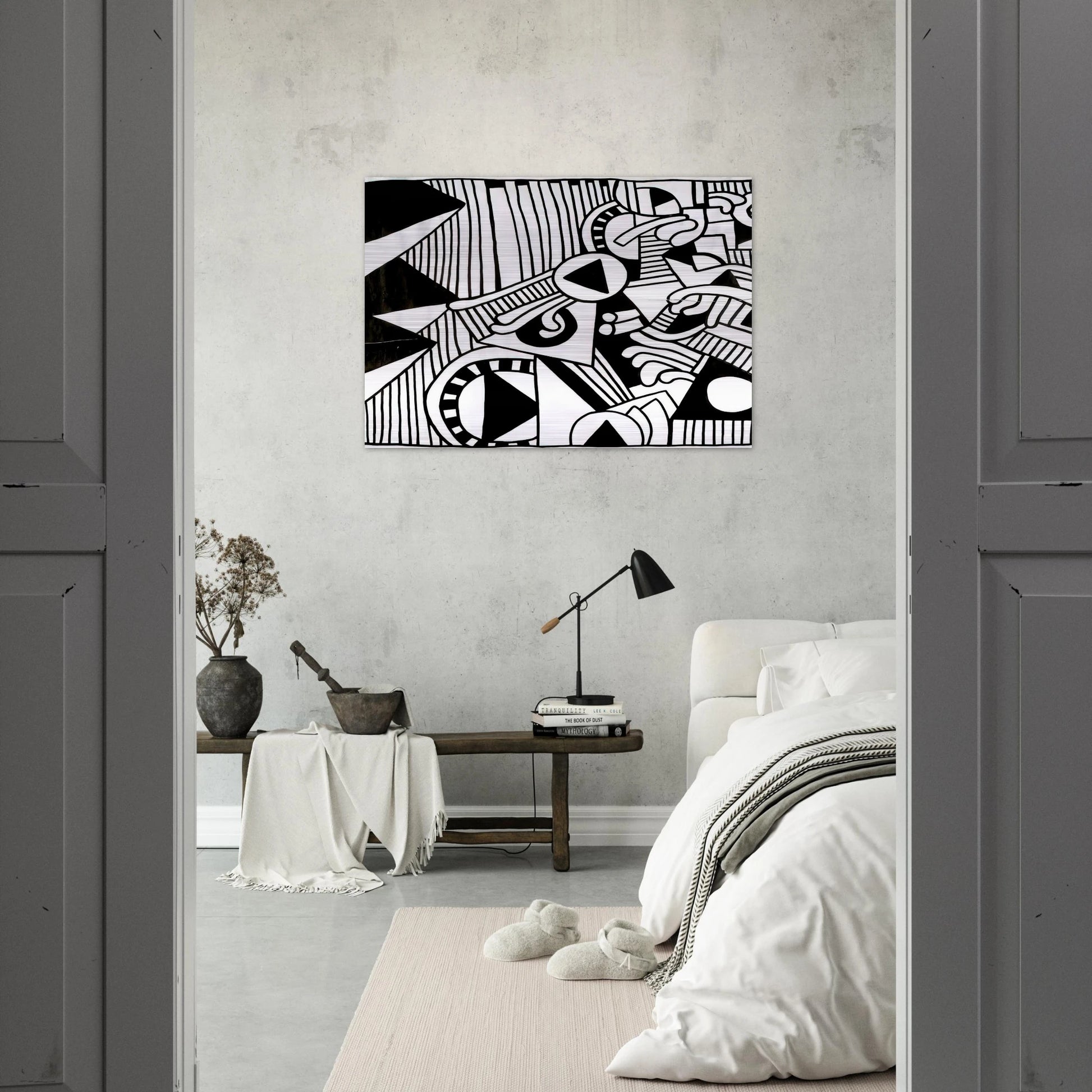 UNTITLED 1978 1 - Keith Haring Brushed Aluminum Print - 70x100 cm / 28x40 inches | Keith Haring Aluminum Print | Keith Haring Prints