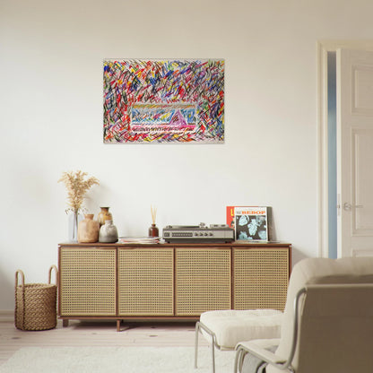 Coffee Thyme - Sam Gilliam Brushed Aluminum Print - 70x100 cm / 28x40 inches | Sam Gilliam Aluminum Print | Sam Gilliam Prints