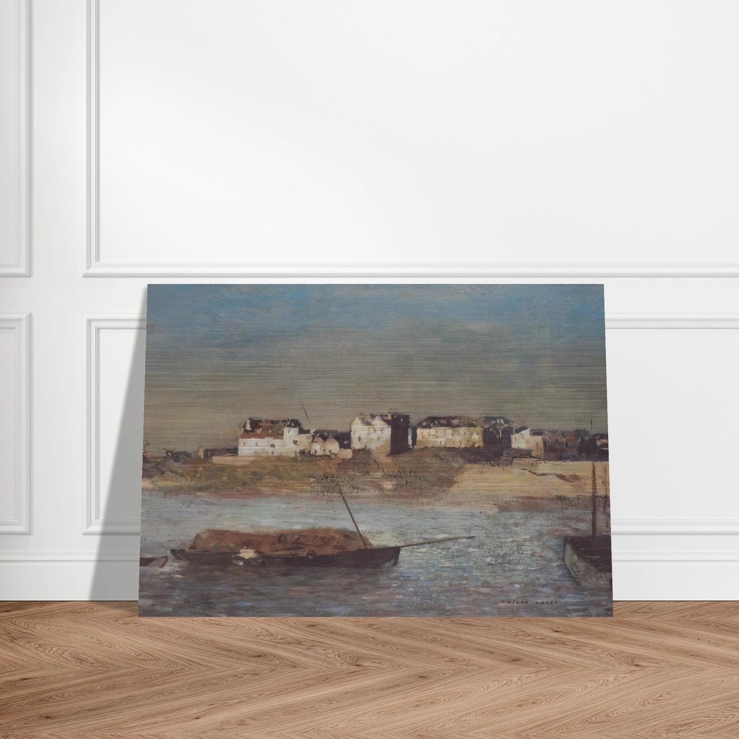 BRETON HARBOUR - Odilon Redon Brushed Aluminum Print - 70x100 cm / 28x40 inches | Odilon Redon Aluminum Print | Odilon Redon Prints