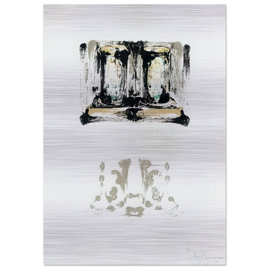 ALE CANS ULAE 152 - Jasper Johns Brushed Aluminum Print - 70x100 cm / 28x40 inches | Jasper Johns Aluminum Print | Jasper Johns Prints