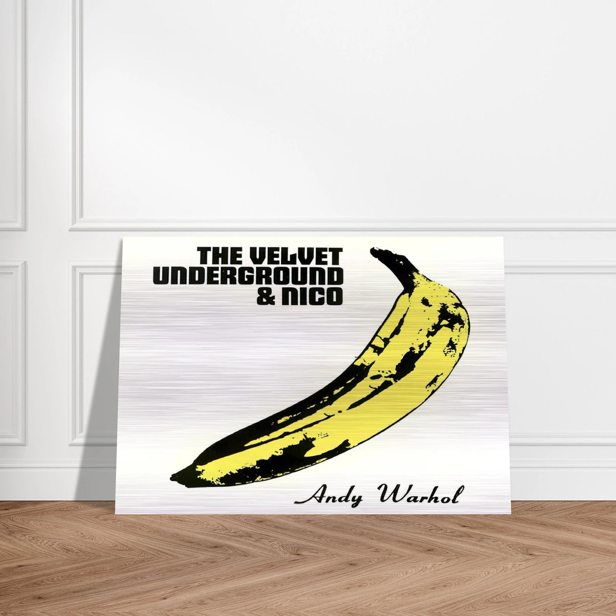 Velvet Underground & Nico - Andy Warhol Brushed Aluminum Print - 70x100 cm / 28x40 inches | Andy Warhol Aluminum Print | Andy Warhol Prints