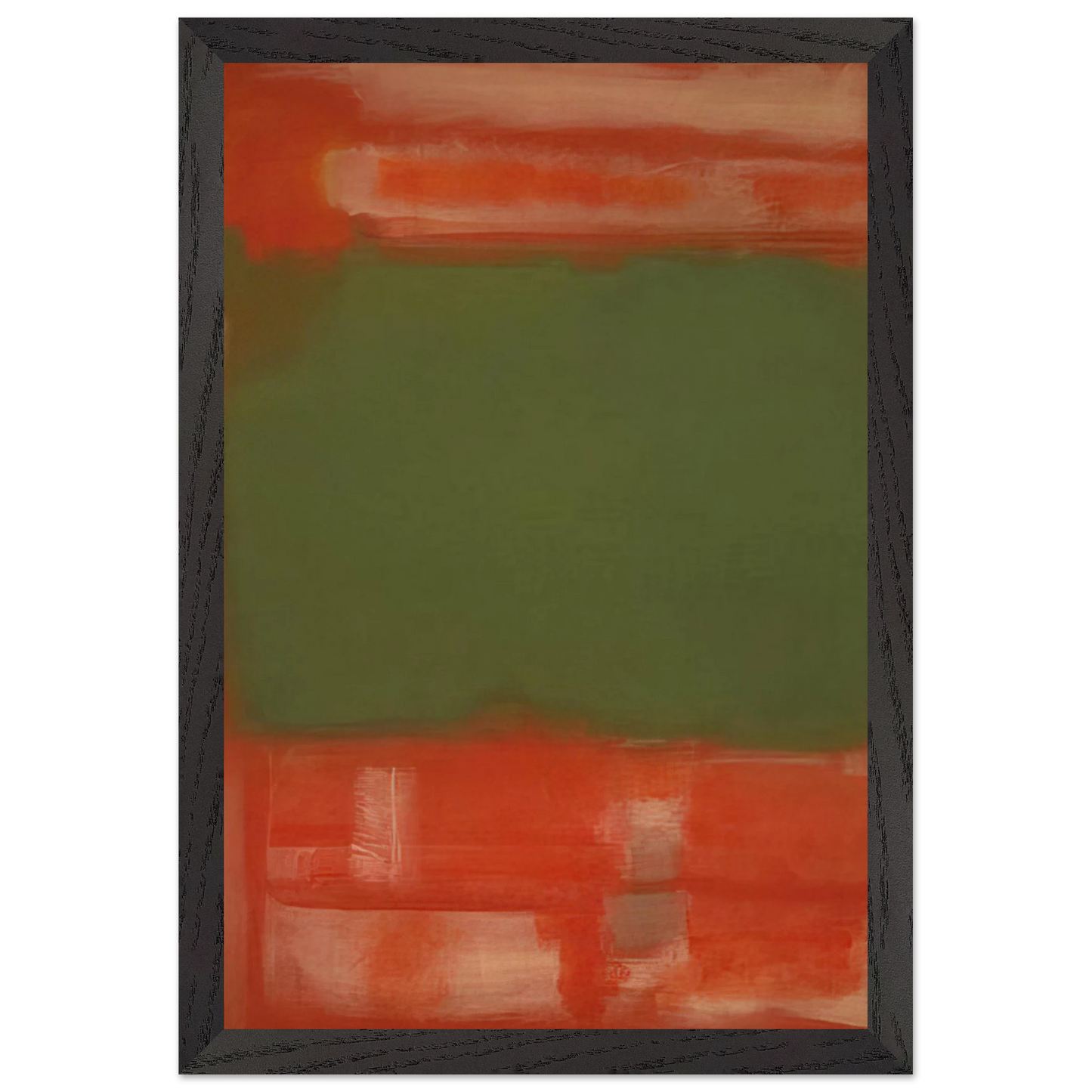 Mark Rothko - No.24 - 1949 Wall Art - 21x29.7 cm / 8x12" - Premium Wooden Framed Poster With Fine Art Paper-canvas - Black frame