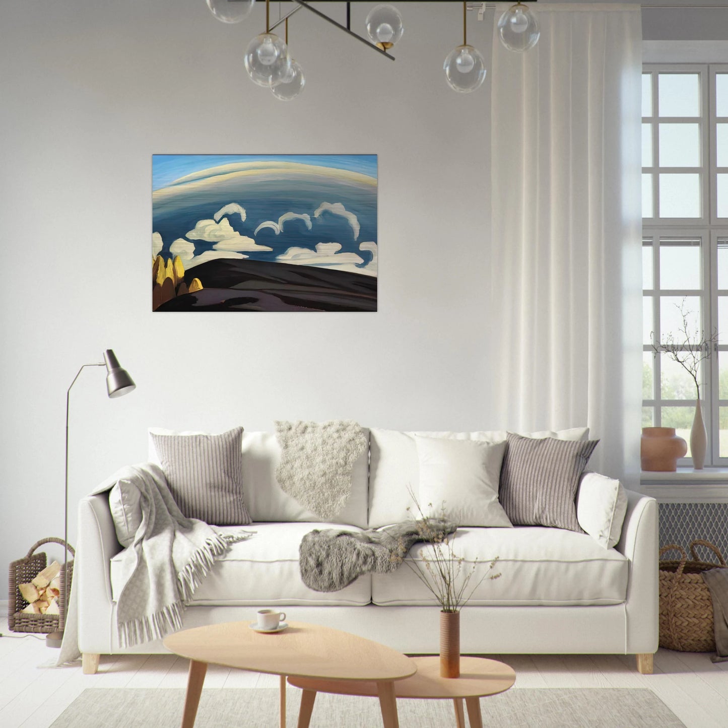 Aftermath of Storm - Lake Superior Sketch XXXIV - 1926 - Lawren Harris Brushed Aluminum Print - 70x100 cm / 28x40 inches | Lawren Harris Aluminum Print | Lawren Harris Prints