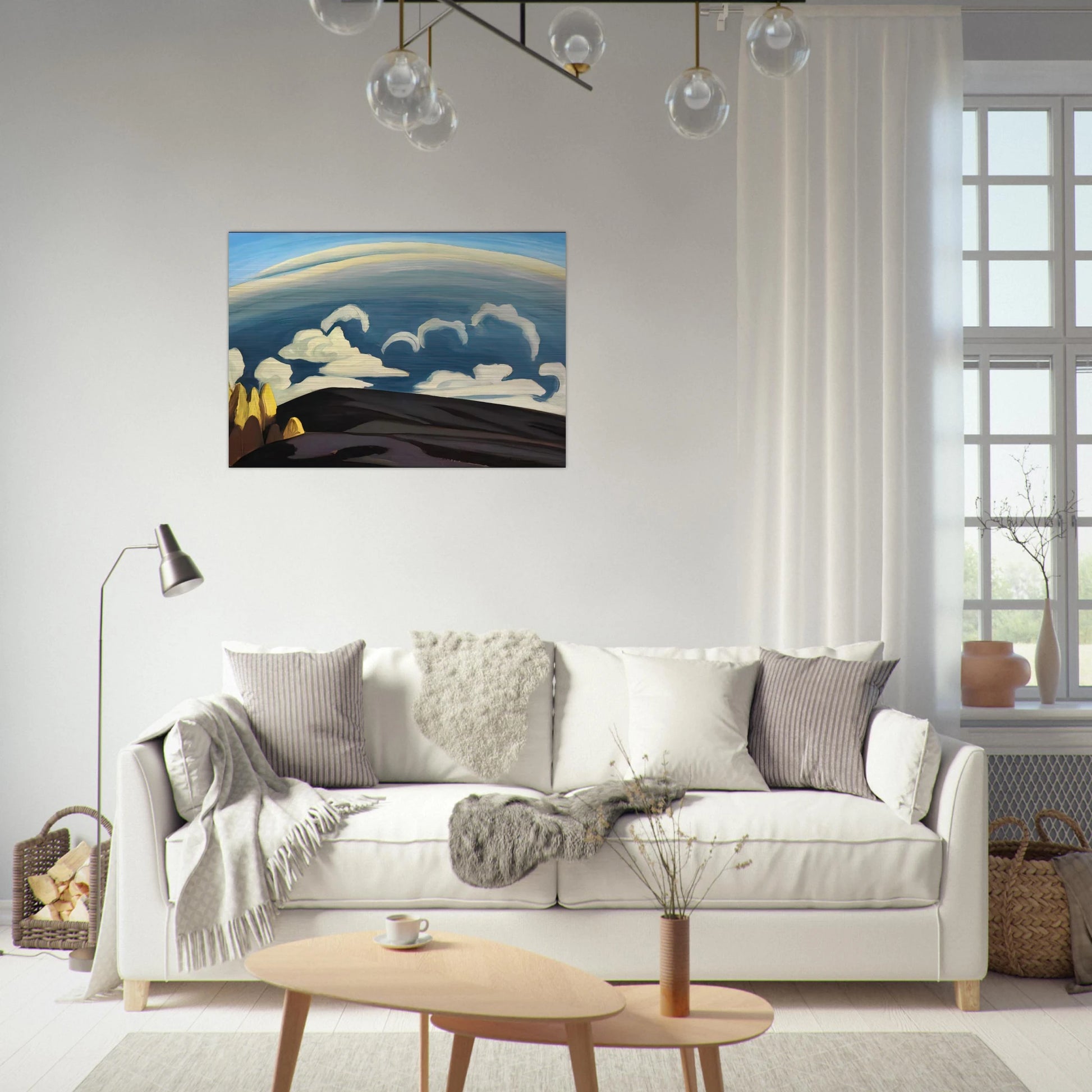 Aftermath of Storm - Lake Superior Sketch XXXIV - 1926 - Lawren Harris Brushed Aluminum Print - 70x100 cm / 28x40 inches | Lawren Harris Aluminum Print | Lawren Harris Prints