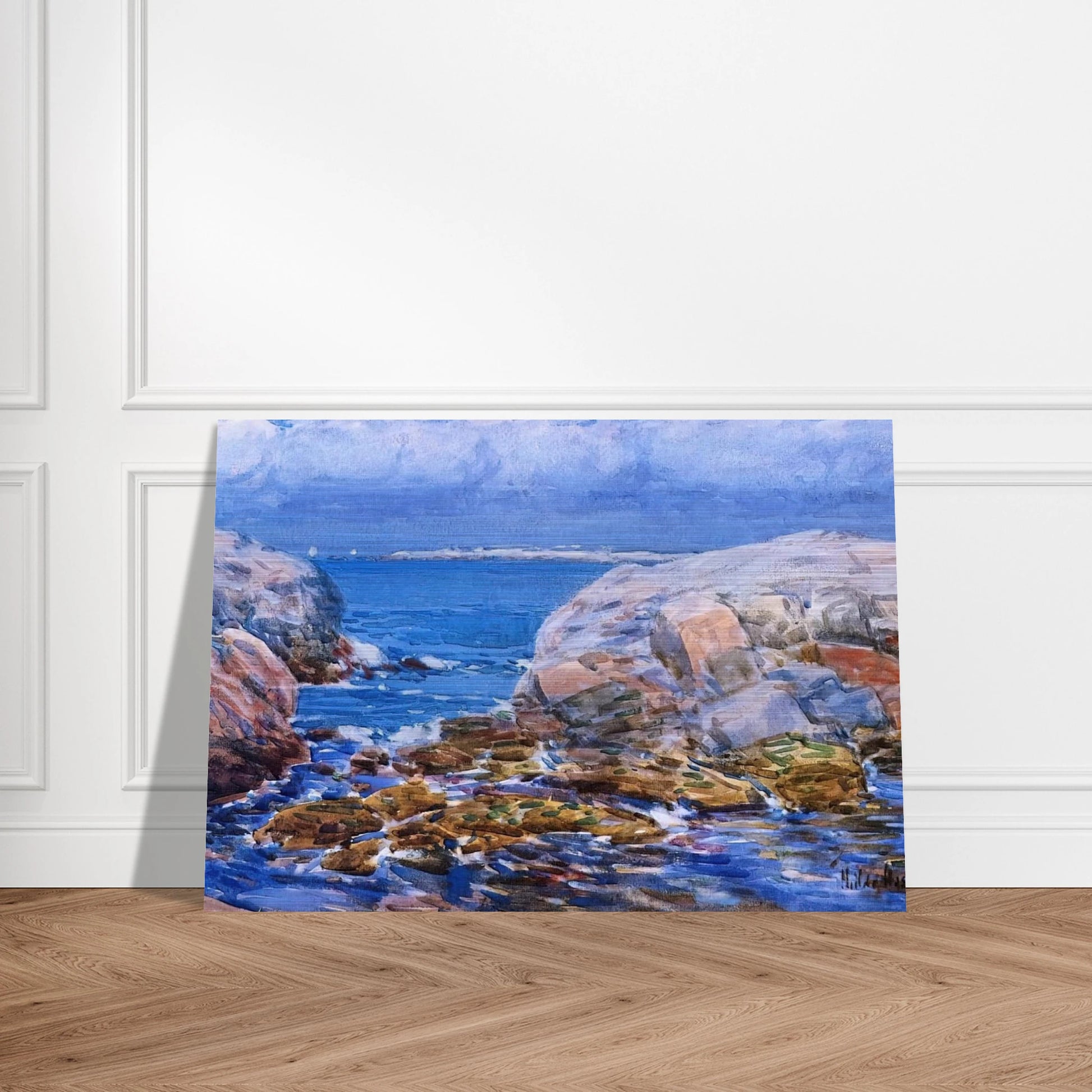 Duck Island, Isles of Shoals - Childe Hassam Brushed Aluminum Print - 70x100 cm / 28x40 inches | Childe Hassam Aluminum Print | Childe Hassam Prints