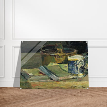 STILL LIFE WITH BOOKS 1895 - Henri Matisse Acrylic Print - 70x100 cm / 28x40″ inches