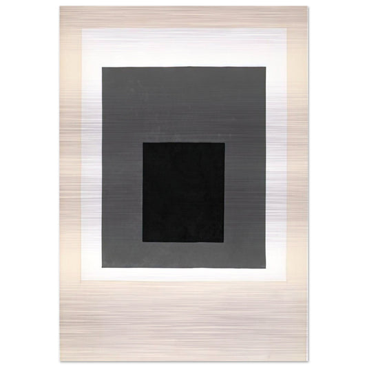 STUDY FOR A HOMAGE TO THE SQUARE 1949 - Josef Albers Brushed Aluminum Print - 70x100 cm / 28x40 inches | Josef Albers Aluminum Print | Josef Albers Prints
