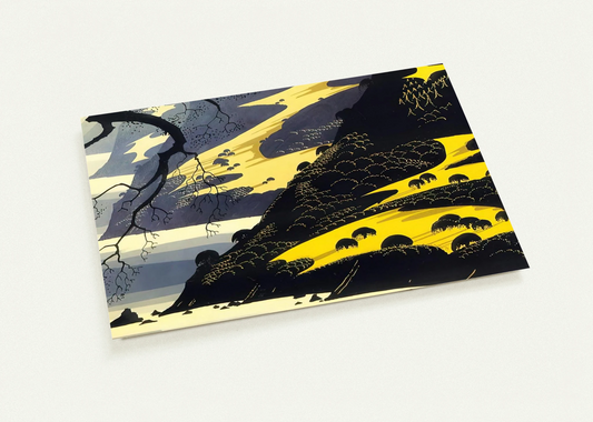 Coastal Fog By Eyvind Earle Pack of 10 Post Cards | Eyvind Earle Post Cards | A6 (10.5 x 14.8 cm) - 4.1 x 5.8 inches