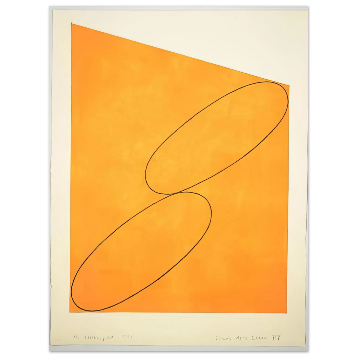 Robert Mangold - TUDY ATTIC SERIES XIV 1991  75x100 cm / 30x40inches Fine Art Poster