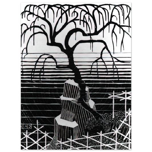 MC Escher - TREE 1926 Wall Art - 21x29.7 cm / 8x12" - Fine Art Poster - -
