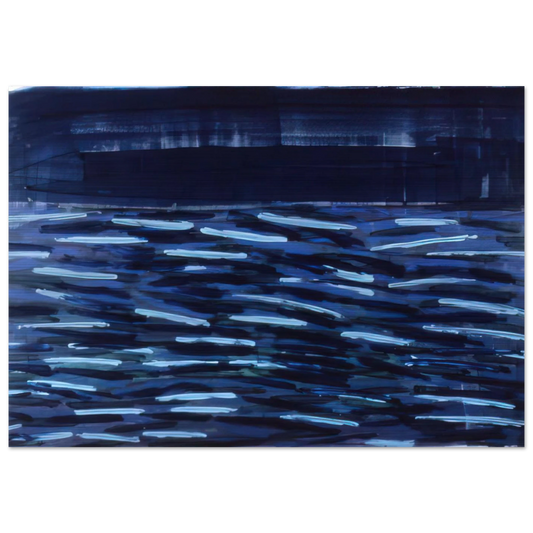 Flowers Of The Deep - 1984 - Ronnie Landfield Brushed Aluminum Print - 70x100 cm / 28x40 inches | Ronnie Landfield Aluminum Print | Ronnie Landfield Prints