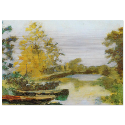 BANKS OF THE CANAL 1903 - Henri Matisse Brushed Aluminum Print - 70x100 cm / 28x40 inches | Henri Matisse Aluminum Print | Henri Matisse Prints