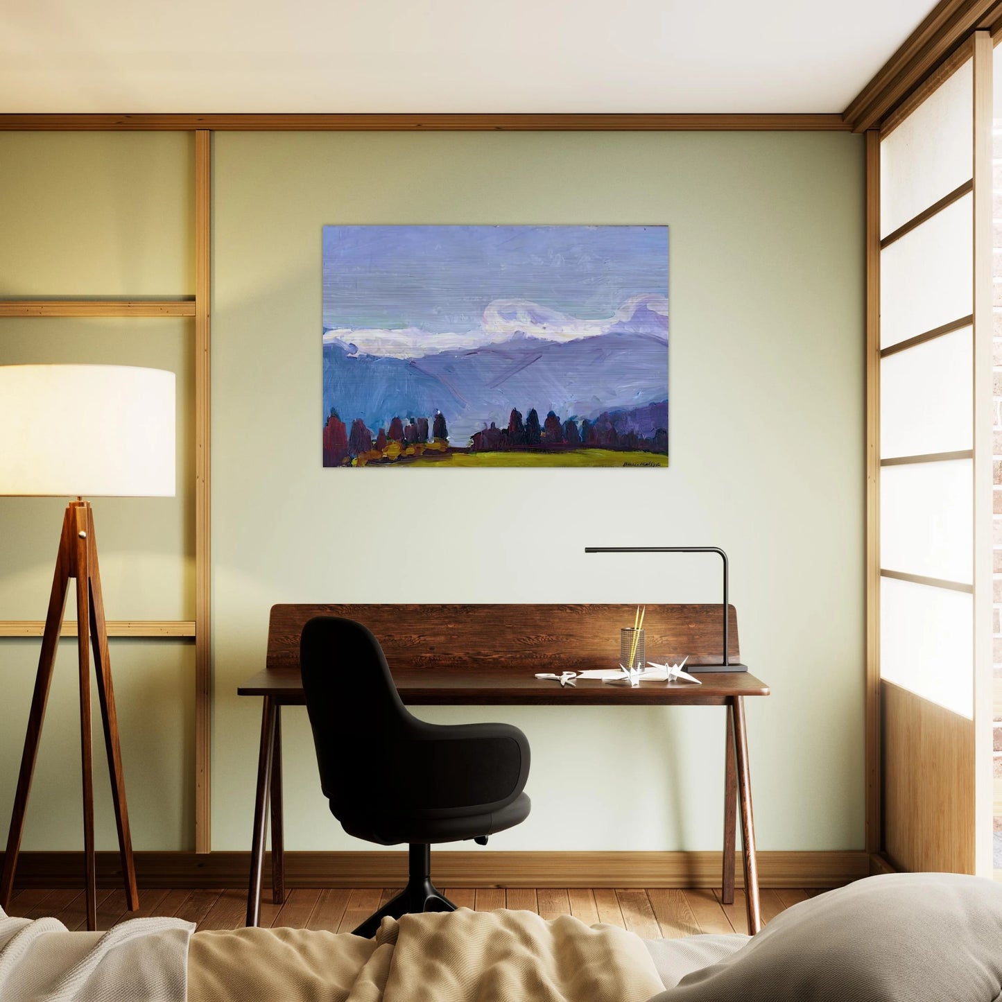 GREEN NEEDLES ON THE CROSS JAVERNAZ 1901 - Henri Matisse Brushed Aluminum Print - 70x100 cm / 28x40 inches | Henri Matisse Aluminum Print | Henri Matisse Prints