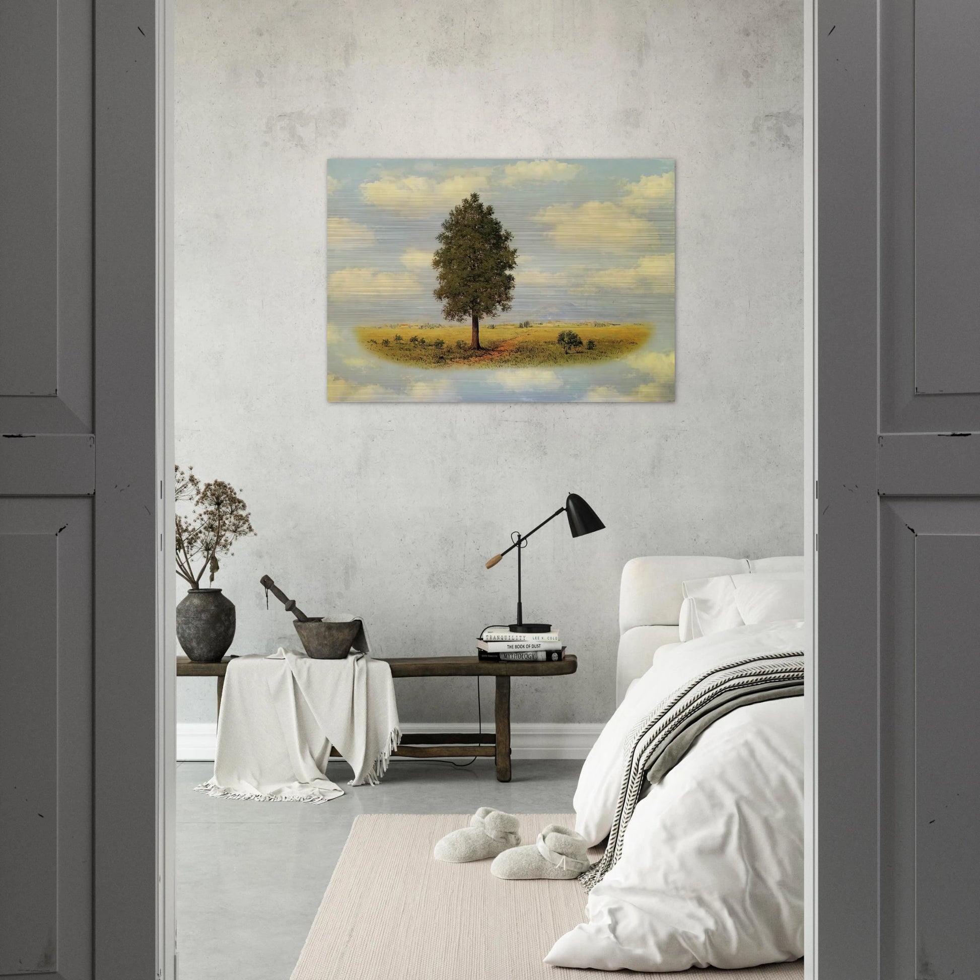 TERRITORY 1957 - Rene Magritte Brushed Aluminum Print - 70x100 cm / 28x40 inches | Rene Magritte Aluminum Print | Rene Magritte Prints