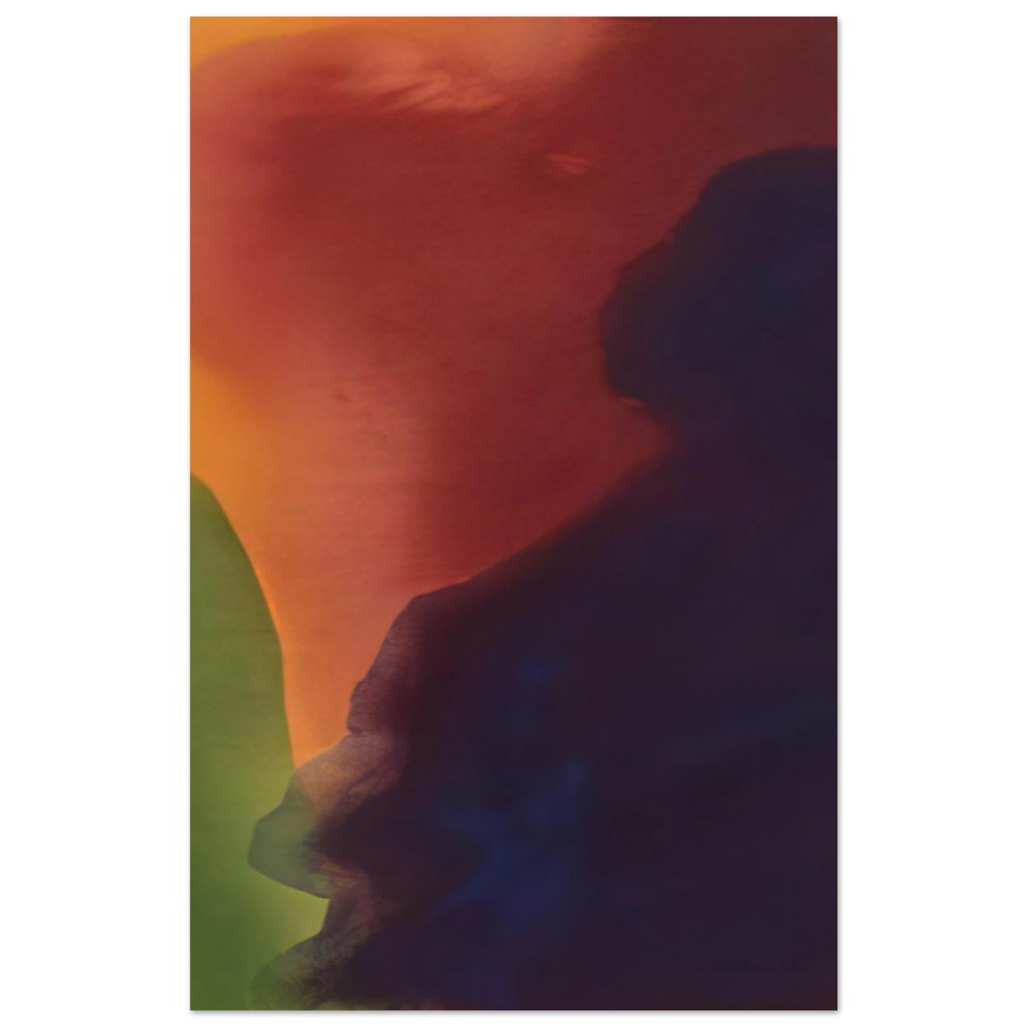 Helen Frankenthaler - Blue Atmosphere III - 1963 Wall art - 35x35 cm / 14x14 inches - Fine Art Poster-canvas - -
