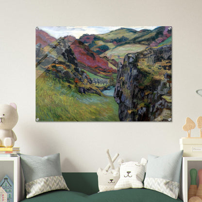 Landscape near Saint-Julien-des-Chazes - Armand Guillaumin Acrylic Print - 70x100 cm / 28x40″ inches | Armand Guillaumin Wall Art | Armand Guillaumin Prints