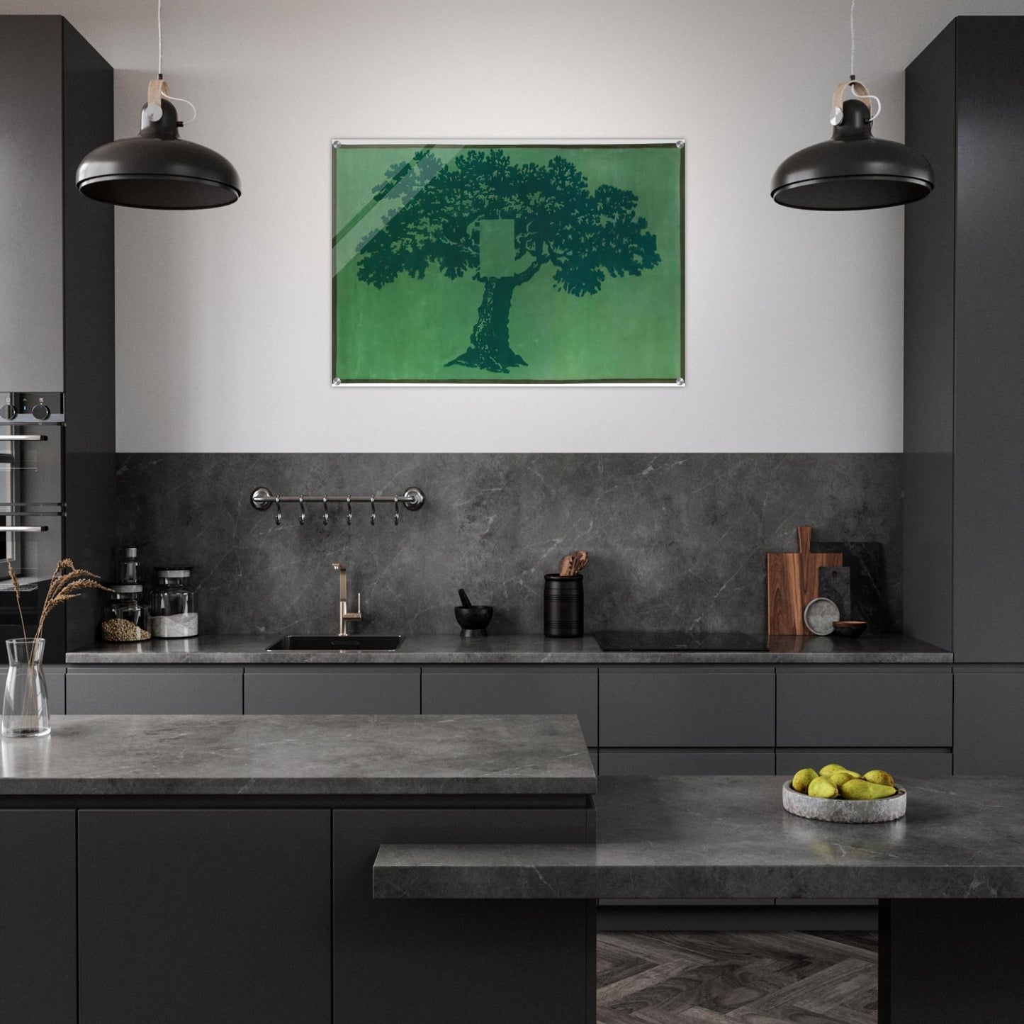 Albero Per Terra - 1984 - Mario Schifano Acrylic Print - 70x100 cm / 28x40″ inches