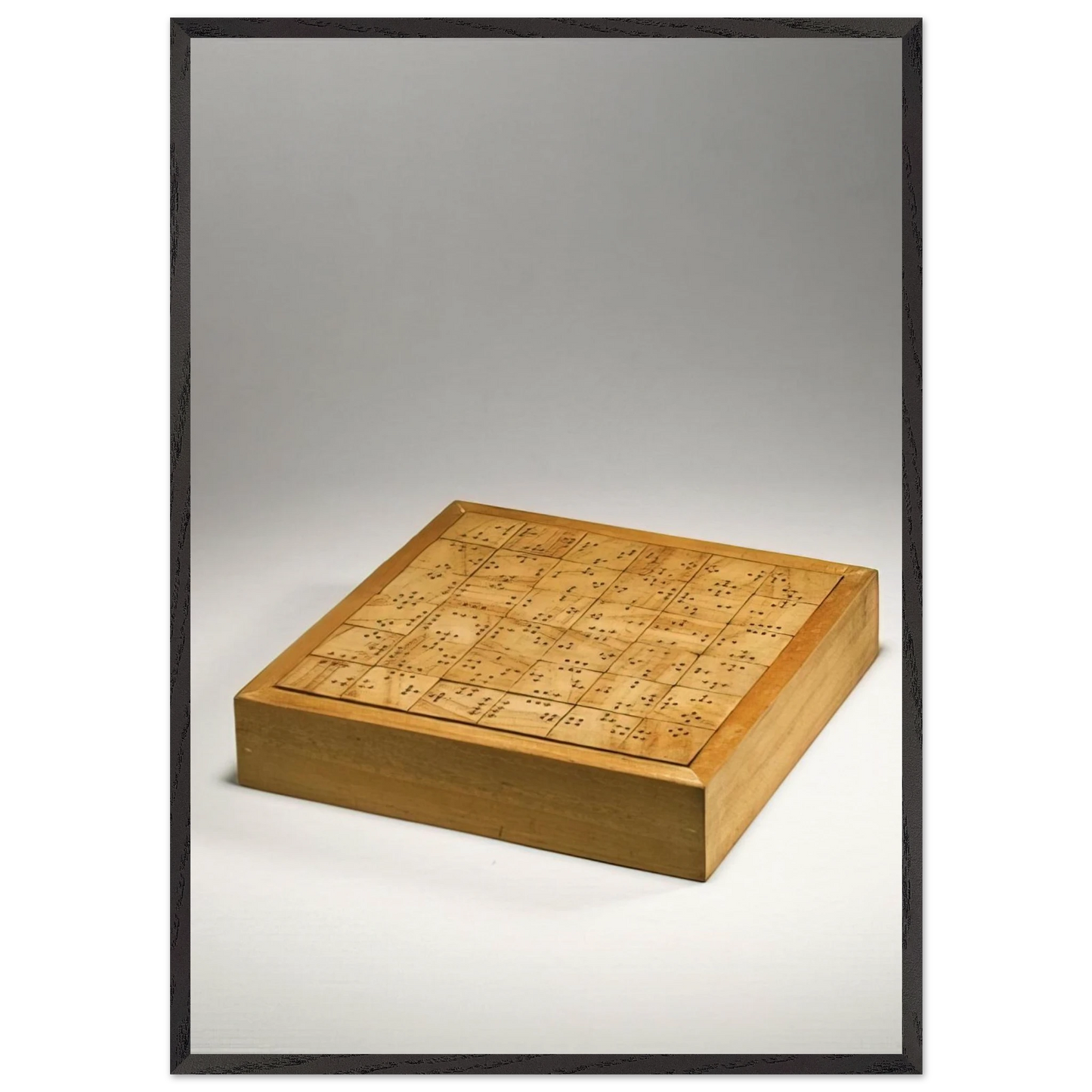 DAMA 1968 - Alighiero Boetti 70x100 cm / 28x40 inches Framed Art Print – Black Wooden Frame