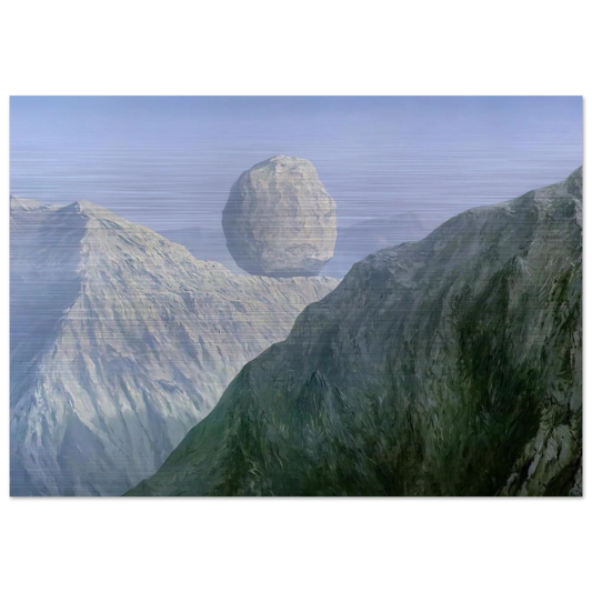 THE GLASS KEY 1959 - Rene Magritte Brushed Aluminum Print - 70x100 cm / 28x40 inches | Rene Magritte Aluminum Print | Rene Magritte Prints