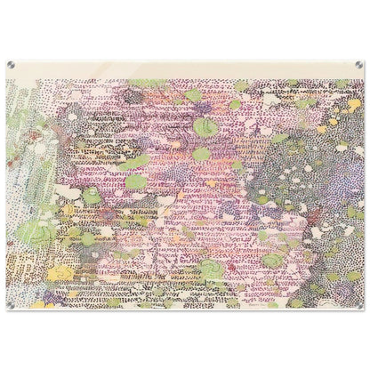 I PART OF SABINE D REGION SOUTHWEST MARE TRANQUILITATIS FROM LITHOGRAPHS BASED ON GEOLOGIC MAPS 1972 - Nancy Graves Acrylic Print - 70x100 cm / 28x40″ inches